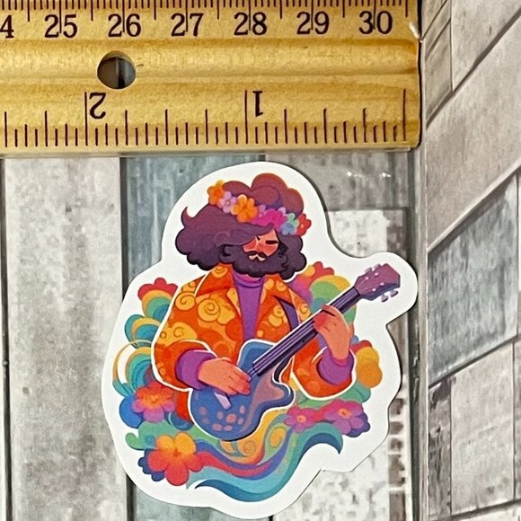 🌀10/$10🌀 70s Hippie Reusable Waterproof Vinyl Sticker Decal - Picture 1 of 2